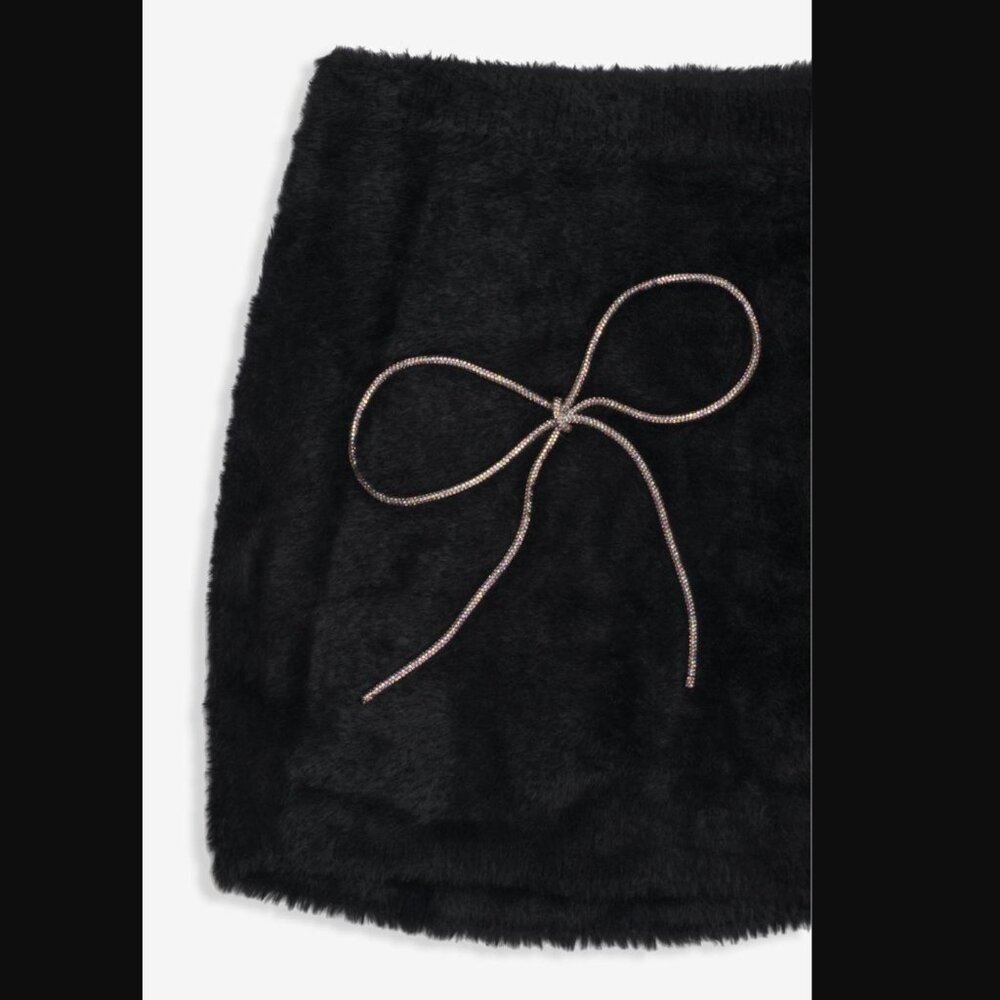 For Love & Lemons Vivienne Mini Skirt Black - Picture 5 of 6